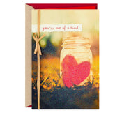 Hallmark Valentine's Day Card (One of a Kind),Mason Jar Paper Heart,0559VFE7582