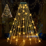 Christmas Tree Lights, 400 Led Christmas Light With 8 Light Modes & Memory Function, 8.2Ft X 16 Lines String Lights With