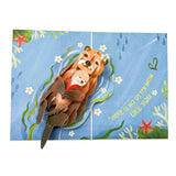 Otter Mothers Day Card, 3D Pop Up 1St Mothers Day Card, First Mother Birthday Card For Mom, Otter Card