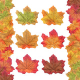 Fake Fall Leaves,300 Pcs Faux Leaves Decoration Artificial Maple Leaves For Autumn Weddings Decorations And Fall Thanksgiving Décor