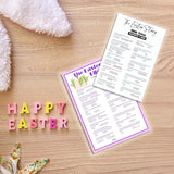 Easter Story Game Kit - 20 Pcs Easter Bible Trivia Game Cards With 1 Answer Card For Teens Adults, Easter Party Family Easter Religious Activity School Sunday Activities Favors (Pink) - A01