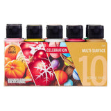 FolkArt Color, 10 Bottle Multi-Surface Acrylic Paint Set, 2oz, Celebrations, 20 Fl Oz (Pack of 1)