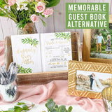 25 Greenery Wedding Advice Cards Boxes For Reception, Wedding Guest Book, Advice For Bridal Shower Games, Guests Advice And Groom Wedding Games