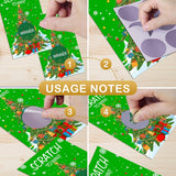 Christmas Scratch Off Cards, Fun Christmas Party Games, Santa Tree Scratch Off Cards For Prizes, Winter Holiday Party Congrats Raffle Tickets, Winter Lucky Draw Game For Adults, 50 Pack(18)