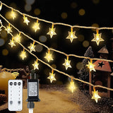 39FT 100 LED Star String Lights Plug In Warm White Fairy Twinkle Lights with 8 Lighting Modes Waterproof Decorative Lights for Bedroom Garden Wedding Party Christmas Tree Decor