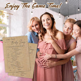 Name That Baby Song -Baby Shower Game Kit,30 Praft Paper Game Cards With 1 Answer Card,Gender Reveal Games,Baby Shower Ideas Games Gender Neutral Party Favor Supplies,Party Game & Activities-A15