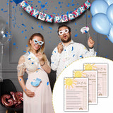 Boho Sunshine 30 Oh Baby True Or False Game Cards With 1 Answer Card, Gender Reveal Party Supplies Favors (5"X7") - D03