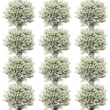 200 Pcs Babys Breath Artificial Flowers Gypsophila Artificial Flowers Wedding Party Decoration Faux White Flowers Bulk Floral Arrangement For Home Decoration Garden Office