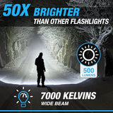 Taclight Max Rechargeable LED Flashlight High Lumen Ultra Bright Tactical Light for Camping Home and Emergencies