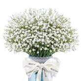 12Pcs Babys Breath Artificial Flowers White Fake Babies Breath Gypsophila Bulk Real Touch Faux Baby'S Breath Flowers Diy For Wedding Centerpieces Floral Arrangements Home Party Decoration