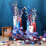 4Th Of July Foam Firecracker Diy Kits Patriotic Decorations Include Red White Blue Foam Noodles Stars Branches Sticker Ribbon Tinsel Garland For Independence Day Memorial Day Home Party Decor