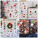 Christmas Gnomes Wall Stickers Decoration 12 Sheets, Christmas Wall Decals Holiday Gnome Decor, Winter Snowflake Vinyl Stickers For Living Room Bedroom Home Office Decor