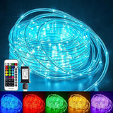 33FT Color Changing Rope Lights 100 LED Waterproof Outdoor Indoor String Lights with Remote