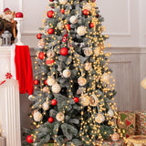 Christmas Tree Lights, 400 Led Christmas Light With 8 Light Modes & Memory Function, 8.2Ft X 16 Lines String Lights With