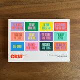 Encouragement Card Pack - Set Of 24 - Bold Bright Modern - Spirituality Positivity Any Occasion - 2 Of Each With Envelopes