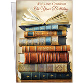 - Birthday Card For Grandson - Made In Usa - Large Card Opens To 10" X 7.75" - D#95736