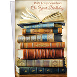 - Birthday Card For Grandson - Made In Usa - Large Card Opens To 10" X 7.75" - D#95736