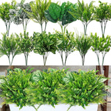 24 Pcs Artificial Flowers Plants For Outdoors, Uv Resistant Artificial Fake Plastic Faux Flowers Plants Outdoor Indoor For Decors Wedding