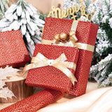 Red Dotty Wrapping Paper Roll, Sparkling Gold Irregular Dots In Red, Ideal For Birthday, Christmas, Valentine'S Day, For New Year Celebrations, Holiday Gift Wrapping, 17 Inches X 16.4 Feet