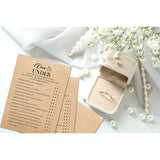 Bridal Shower Game Set - Over Or Under Cards For Wedding - Kraft Rustic Wedding Party Favor Decor - Unique Engagement/Bachelorette Party Games & Activities - 30 Game Cards(E04)