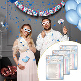We Can Bearly Wait 30 Guess Who Mom Or Dad Game Cards, Gender Reveal Party Supplies Favors (5"X7") - F05