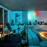 King of the Monster Neon Sign Dimmable LED Dinosaur Wall Light for Gaming Room Boys Decor