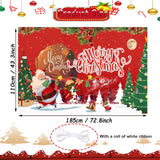Christmas Banner, Large 72X45 Inch Backdrop For Christmas Decorations, Wall Banner For Xmas Holiday Kids Party Decorations
