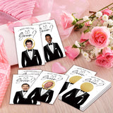 Who Has The Groom Bridal Shower Games, 41Pcs Simple Diamond Ring Scratch Off Cards, 3.5"X 2.1" Bachelorette Party Favor Decor, Engagement Party Ideas Activities-A09
