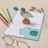 Duck Pop Up Card, Blank Duck 3D Birthday Card, Duck Card, Duck Gift, Duck Thank You Card, Get Well, Just Because, Anniversary, Card For Mom, Card For Grandma, Duck Gift, Birthday Cards Women