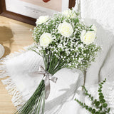 200 Pcs Babys Breath Artificial Flowers Gypsophila Artificial Flowers Wedding Party Decoration Faux White Flowers Bulk Floral Arrangement For Home Decoration Garden Office