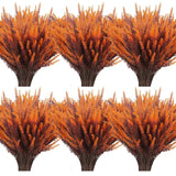20 Bundles Artificial Fall Lavender Flowers Outdoor Uv Resistant Fake Flowers No Fade Faux Plastic Plants Garden Porch Window Box Decorating (Golden Yellow)