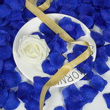 3200 Pcs Artificial Rose Petals For Romantic Night, Fake Rose Flower Petals For Wedding, Party, Valentines Day Decorations For The Home (Blue)