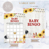 Bbq Baby Bingo Game, Baby Shower Games, Pack Of 30 Game Cards, Gender Neutral Boy Or Girl - Fa20