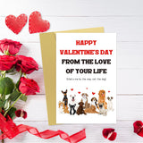 Funny Dog Valentine'S Day Card For Him Her, Humorous Valentines Day Card Gift For Dog Owners, Husband, Wife, Partner, Happy Valentine'S Day From The Love Of Your Life
