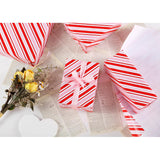 Gift Wrapping Paper Roll - 17 Inch X 32.8 Feet - Pink Red White Striped Design For Birthday, Party, Baby Shower, New Year, Holiday, Wedding, Christmas