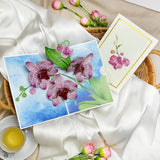 Birthday Cards, Mothers Day Pop Up Card, Beautiful 3D Orchid Pop Up Flowers, Light Up Mothers Day Flowers Card For Mom, Wife, Niece, Daughter, Sister, Includes Envelope And Message Note
