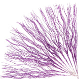 10 Pcs Glitter Christmas Picks Sprays Sparkle Curly Ting Branches Decorative Sticks Stems Artificial Curly Wispy Willow Twigs For Christmas Tree Vase Fillers Crafts Garland Home Decor (Purple, 10)