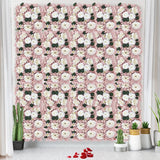 Pack Of 6 Artificial Silk Flower Panels, Faux Floral Wall Background For Wedding Party Engagement Bridal Shower Arrangement Home Decorations - Dusty Pink & White