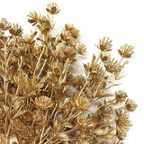 Artificial Golden Babysbreath Plants, Fake Baby Breath Plant - Gold 2 Pack, Plastic Gypsophila Flower Bushes Faux Shrubs Indoor Outdoor Planter Vase Filler Home Garden Decor For Christmas Decoration