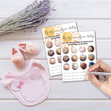 Boho Rainbow Baby Or Belly Baby Shower Games, 25 Sunshine Gender Neutral Cards With 1 Answer Card, Gender Reveal Party Game Set For Women, Men-A19