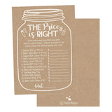 Baby Shower Games For 25 Guests - Kraft The Price Is Right Baby Shower Game, Babyshower Games Boy Girl Gender Neutral, Guess The Price Gender Reveal Game, Made In Usa