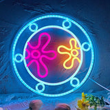 Ocean World Porthole Neon Sign LED Under Sea Wall Light USB Night Light Room Decor