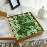 25Pcs Green Pe Foam Roses In Elegant Gift Packaging For Thanksgiving And Christmas – Artificial Rose Heads For Wedding Centerpieces, Bouquets, Diy Floral Crafts, Bridesmaid Gifts