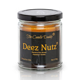 Deez Nutz- Black Label- Banana Nutbread - Hazelnut Vanilla- Funny- 6 Ounce Jar Candle