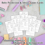 Baby Prediction And Advice Cards, Baby Shower Games Cards, Minimalism Boy Or Girl Baby Gender Reveal Party Favors Decorations And Supplies, 30 Pcs Double-Sided - A01