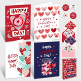 8 Pack Foiled 4X6In Valentine Cards For Adults With Envelopes And Stickers, 8 Fun And Elegant Designs For Loved Ones, Family, Friends With Printed Message Inside, Gifting & Mailing