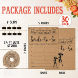 Bridal Shower Games, Minimalist Wedding Photo Games Card, Bridal Shower Bachelorette Engagement Party Ideas Supplies Decorations, How Old Was The Bride-To-Be Game Cards For Guest, 30 Pack -06