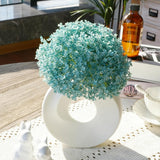 Babys Breaths Artificial Flower Bouquets, 12 Pcs Small Fake Babys Breath Faux Snowflakes Gypsophila Flowers For Christmas Tree, Home Office Party Decor, Bridal Wedding Bouquet, Table Centerpieces
