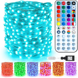 200 LED Color Changing Fairy Lights with Remote Control Waterproof Copper Wire Lights for Halloween and Christmas