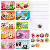 40 Pack Scratch-Off Valentine Jokes Cards For Kids With Envelopes Stickers Snack Valentine'S Day Exchange Cards Jokes For School Classroom Chocolate Donut Ice Cream Exchange Gift Games Party Favor
